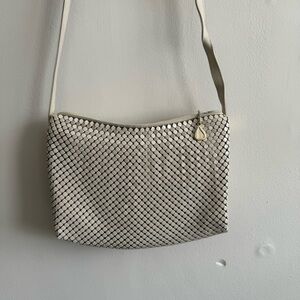 Whiting & Davis Cream Vintage Bag - Chain strap